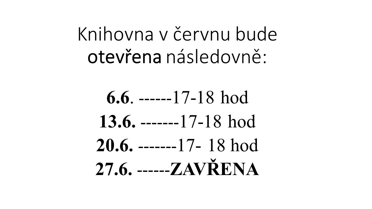 knihovna - červen 2024