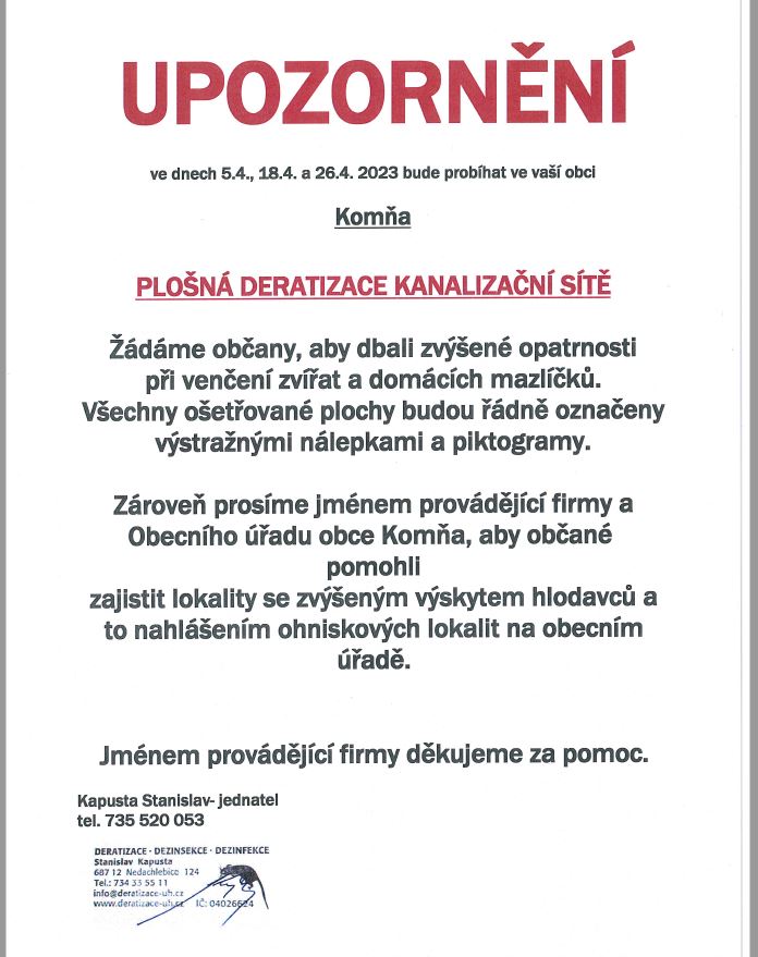 plošná deratizace