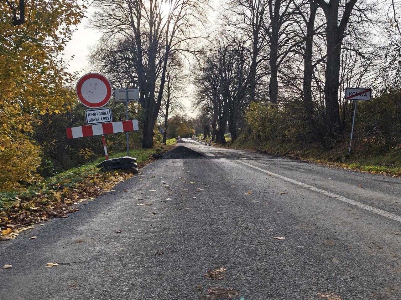 Uzavřený úsek II/496.